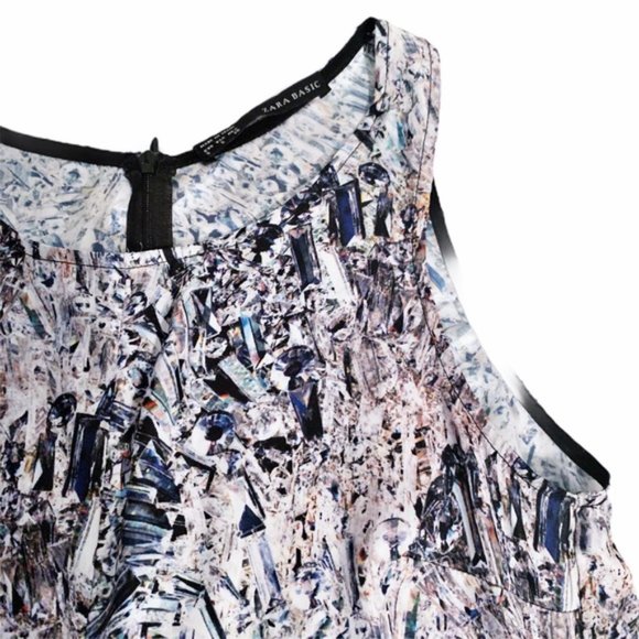 ZARA Gem Print Sleeveless Romper Playsuit XS - Picture 7 of 9